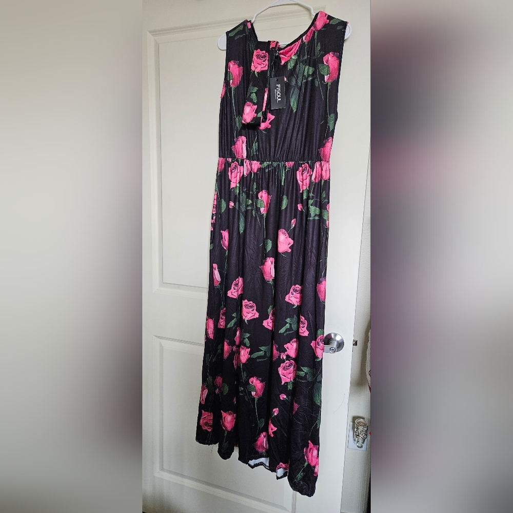 Fisoul XXL Maxi Dress W/Belt
